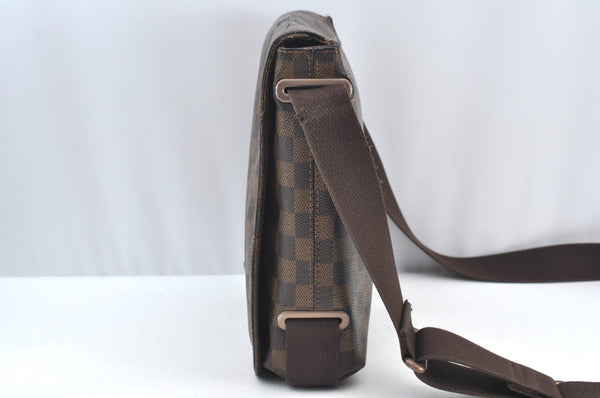 Authentic Louis Vuitton Damier Brooklyn PM Shoulder Cross Bag N51210 LV 6480G