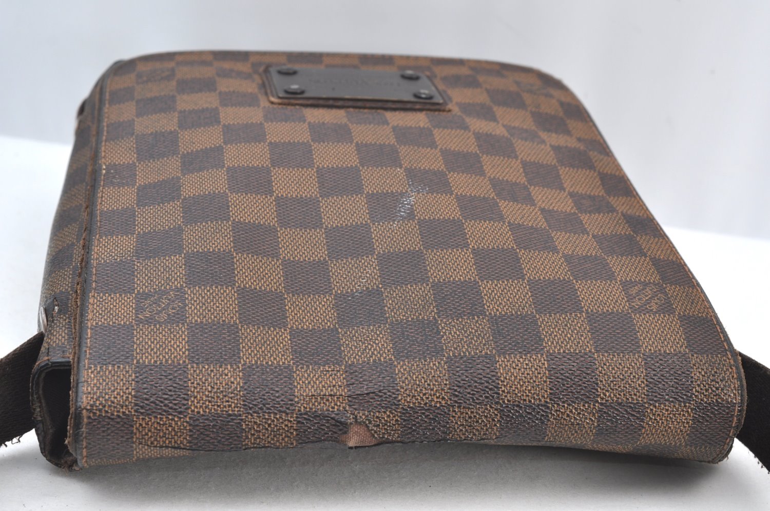 Authentic Louis Vuitton Damier Brooklyn PM Shoulder Cross Bag N51210 LV 6480G