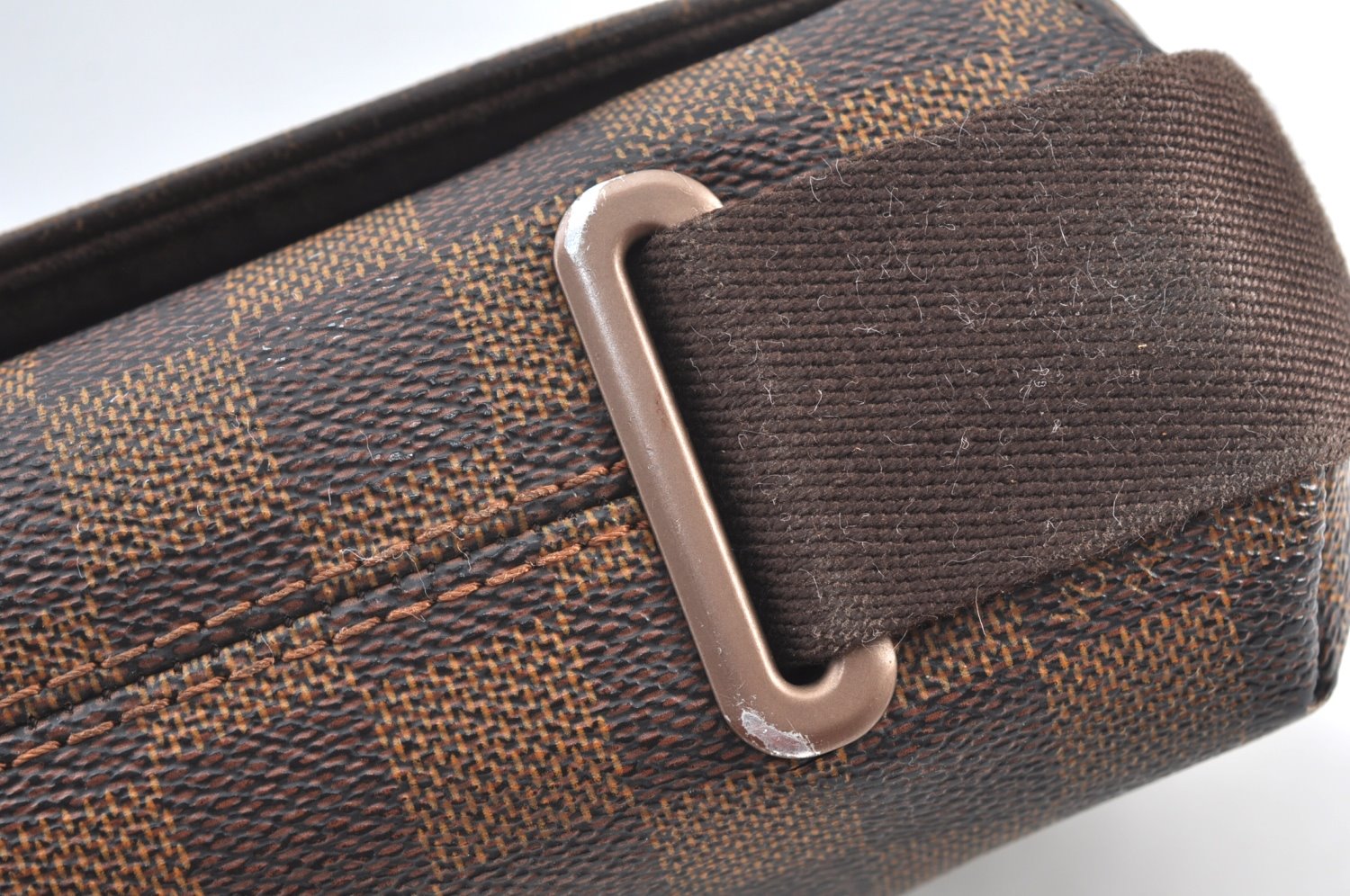 Authentic Louis Vuitton Damier Brooklyn PM Shoulder Cross Bag N51210 LV 6480G