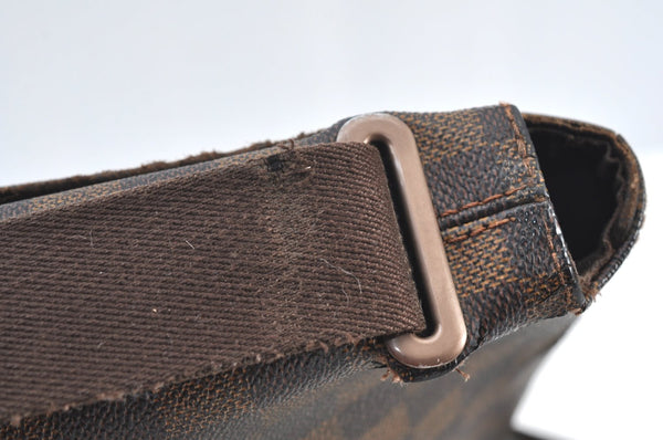 Authentic Louis Vuitton Damier Brooklyn PM Shoulder Cross Bag N51210 LV 6480G