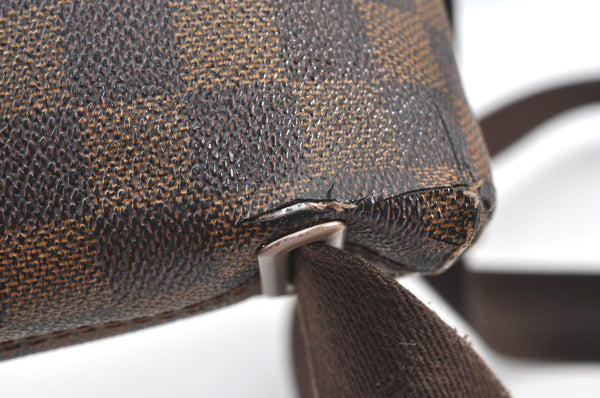 Authentic Louis Vuitton Damier Brooklyn PM Shoulder Cross Bag N51210 LV 6480G