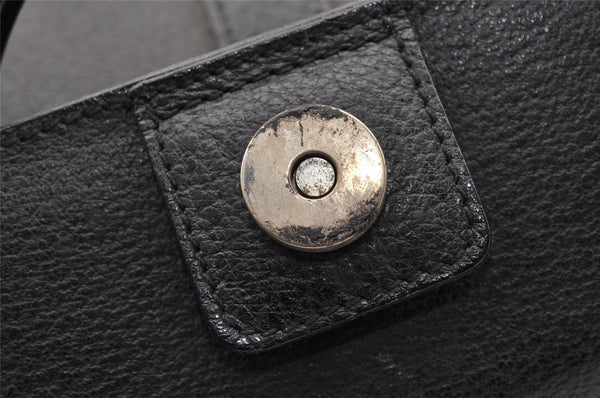 Authentic GUCCI Vintage 2Way Hand Bag Leather Black Junk 6480I