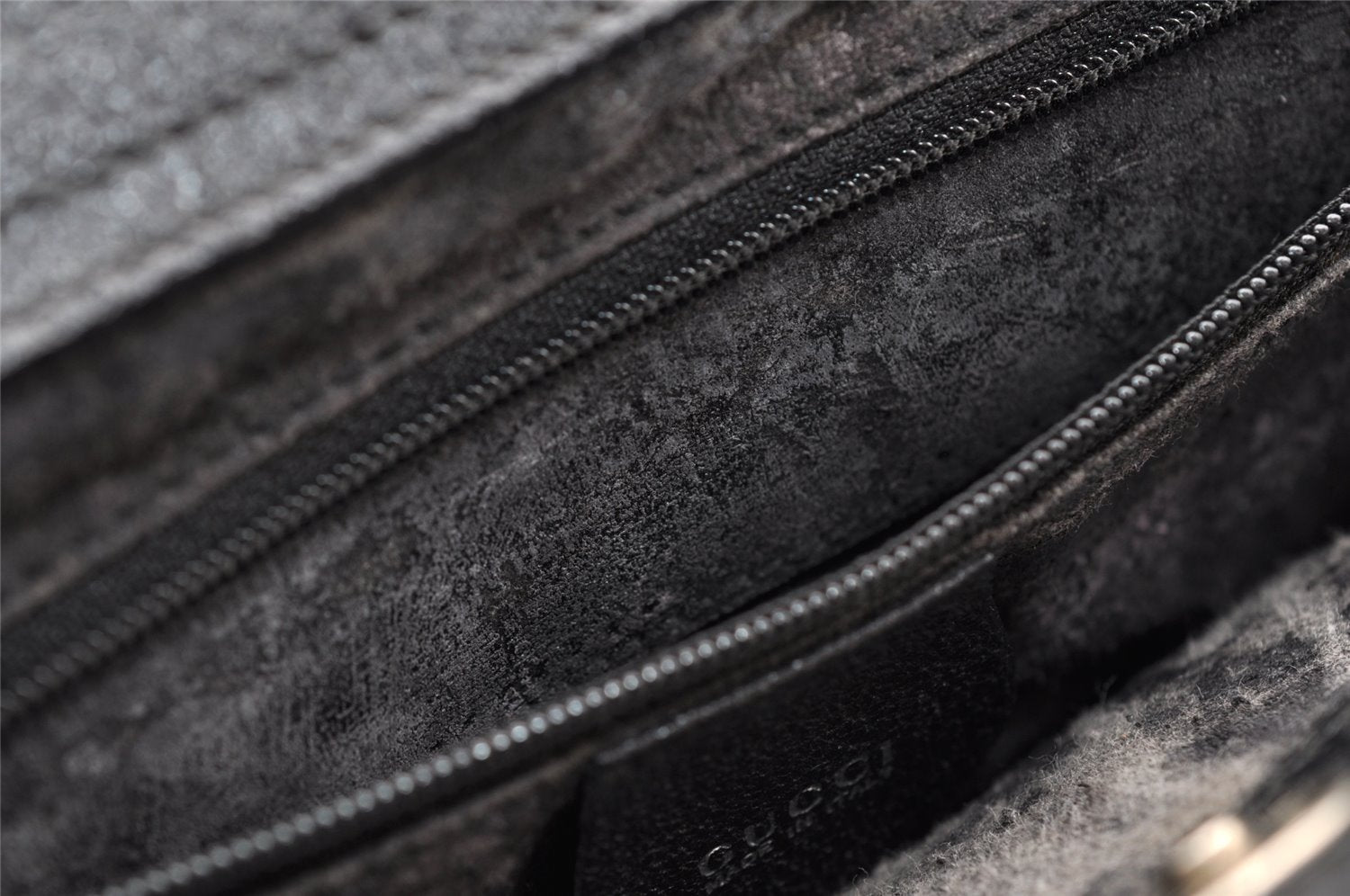 Authentic GUCCI Vintage 2Way Hand Bag Leather Black Junk 6480I