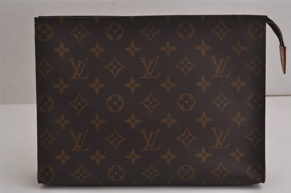 Auth Louis Vuitton Monogram Poche Toilette 26 Cosmetics Pouch Old Model LV 6481J
