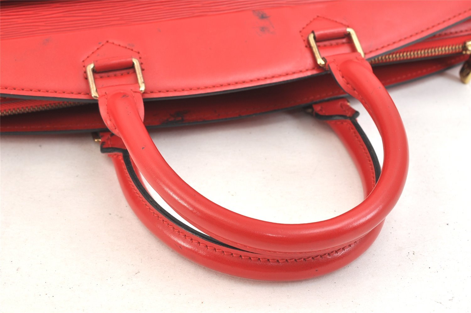 Authentic Louis Vuitton Epi Riviera Hand Bag Red M48187 LV Junk 6481K