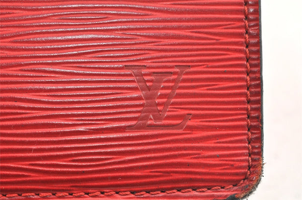 Authentic Louis Vuitton Epi Riviera Hand Bag Red M48187 LV Junk 6481K