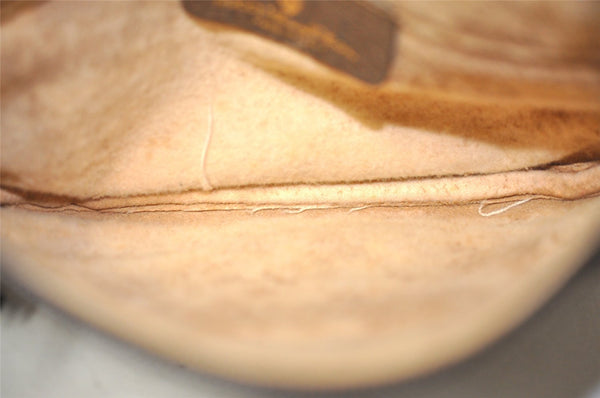 Authentic GUCCI Shoulder Cross Body Bag Purse GG PVC Leather Brown Junk 6482I