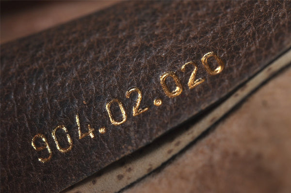 Authentic GUCCI Shoulder Cross Body Bag Purse GG PVC Leather Brown Junk 6482I