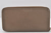 Authentic HERMES Azap Silk In Long Wallet Purse Leather Brown Junk 6482K