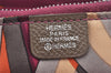 Authentic HERMES Azap Silk In Long Wallet Purse Leather Brown Junk 6482K