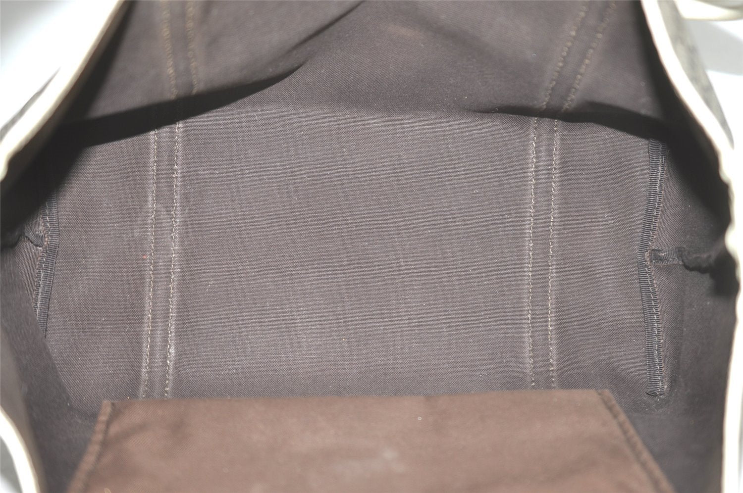 Authentic GUCCI Vintage Shoulder Tote Bag GG PVC Enamel 197953 Brown 6486I