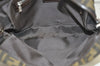 Authentic FENDI Vintage Zucca Shoulder Cross Body Bag Nylon Leather Brown 6486K