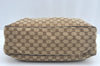Authentic GUCCI Sukey Shoulder Tote Bag GG Canvas Leather 296835 Brown 6487I