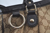 Authentic GUCCI Sukey Shoulder Tote Bag GG Canvas Leather 296835 Brown 6487I