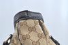 Authentic GUCCI Sukey Shoulder Tote Bag GG Canvas Leather 296835 Brown 6487I