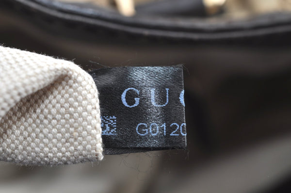 Authentic GUCCI Sukey Shoulder Tote Bag GG Canvas Leather 296835 Brown 6487I