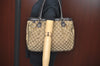 Authentic GUCCI Sukey Shoulder Tote Bag GG Canvas Leather 296835 Brown 6487I