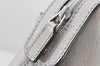 Authentic GUCCI Hand Bag Purse GG Canvas Leather 264210 Silver Junk 6487K