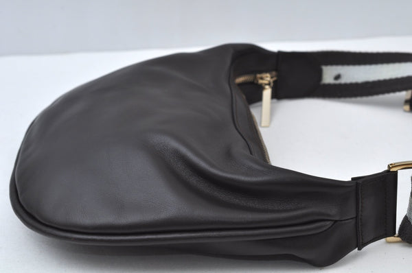 Authentic GUCCI Sherry Line Shoulder Bag Purse Leather 0014186 Brown 6488J
