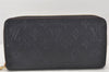 Authentic Louis Vuitton Monogram Empreinte Zippy Wallet Navy M62121 LV 6488K