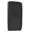 Authentic Louis Vuitton Taiga Zippy Wallet Vertical Long Black M32822 LV 6489K