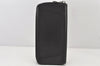 Authentic Louis Vuitton Taiga Zippy Wallet Vertical Long Black M32822 LV 6489K