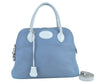 Authentic HERMES Bolide Macaron 31 SPO 2Way Hand Bag Leather Light Blue 6490I