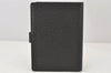 Authentic Louis Vuitton Taiga Agenda PM Notebook Cover Black R20426 LV 6490K