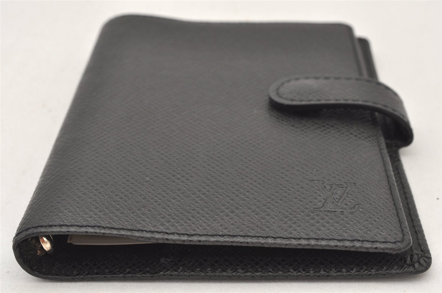 Authentic Louis Vuitton Taiga Agenda PM Notebook Cover Black R20426 LV 6490K