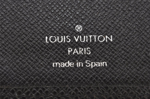 Authentic Louis Vuitton Taiga Agenda PM Notebook Cover Black R20426 LV 6490K