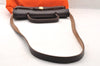 Authentic HERMES Her Bag PM 2 In 1 2Way Shoulder Hand Bag Canvas Orange 6492I