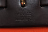 Authentic HERMES Her Bag PM 2 In 1 2Way Shoulder Hand Bag Canvas Orange 6492I