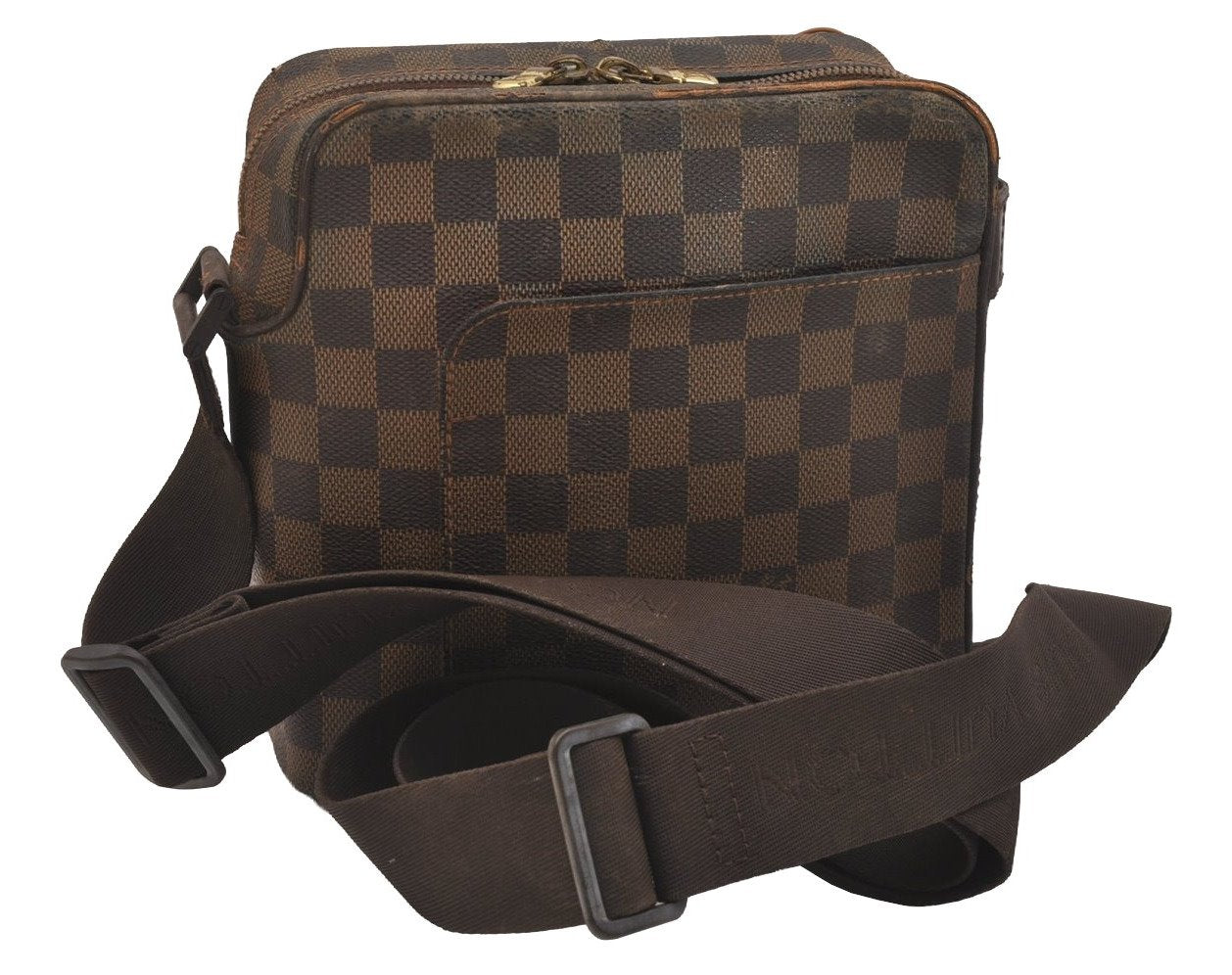 Authentic Louis Vuitton Damier Olav PM Shoulder Cross Body Bag N41442 LV 6493J