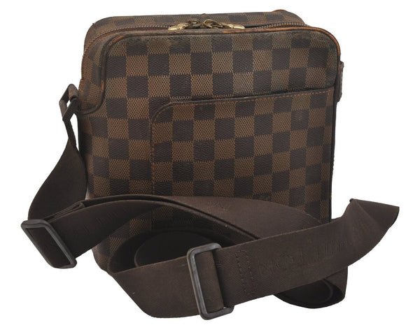 Authentic Louis Vuitton Damier Olav PM Shoulder Cross Body Bag N41442 LV 6493J