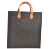 Authentic Louis Vuitton Monogram Sac Plat Hand Tote Bag M51140 LV Junk 6495H