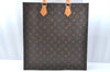 Authentic Louis Vuitton Monogram Sac Plat Hand Tote Bag M51140 LV Junk 6495H