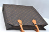 Authentic Louis Vuitton Monogram Sac Plat Hand Tote Bag M51140 LV Junk 6495H