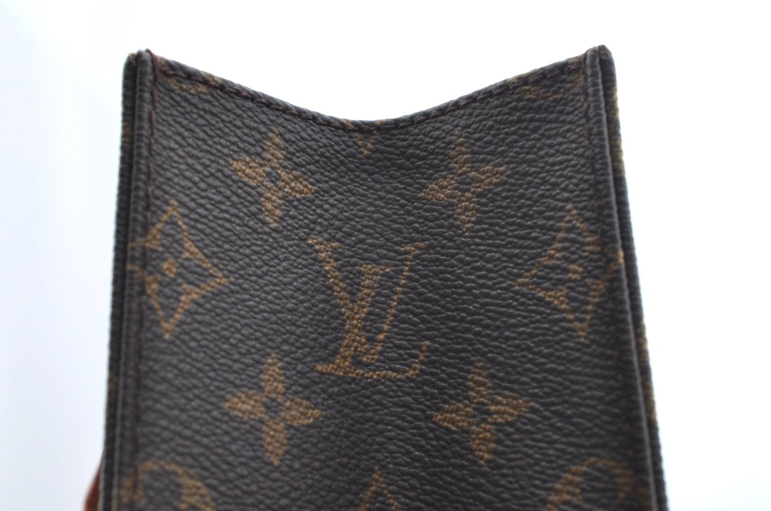 Authentic Louis Vuitton Monogram Sac Plat Hand Tote Bag M51140 LV Junk 6495H