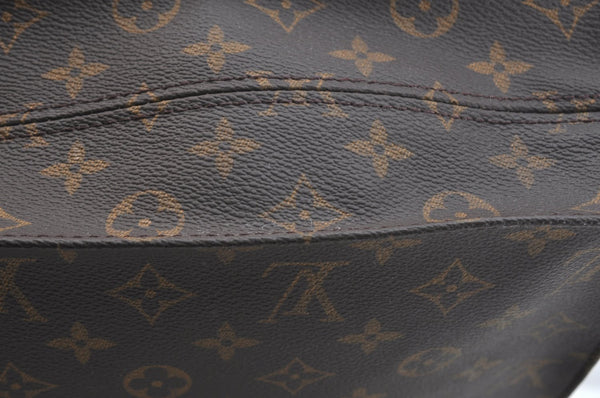 Authentic Louis Vuitton Monogram Sac Plat Hand Tote Bag M51140 LV Junk 6495H