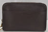 Authentic Louis Vuitton Taiga Baikal Clutch Bag Purple M30186 LV 6495J