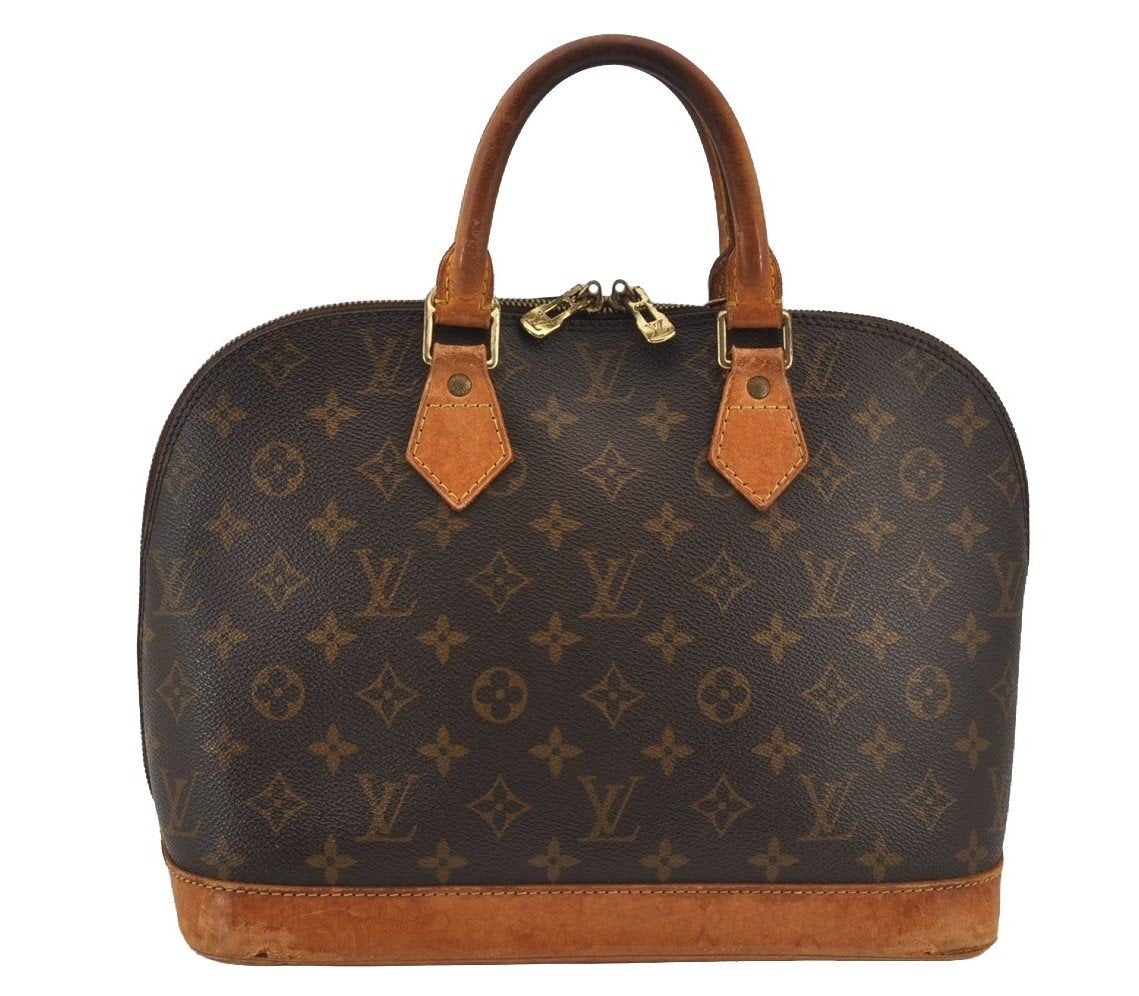 Authentic Louis Vuitton Monogram Alma Hand Bag Purse M51130 LV 6496J