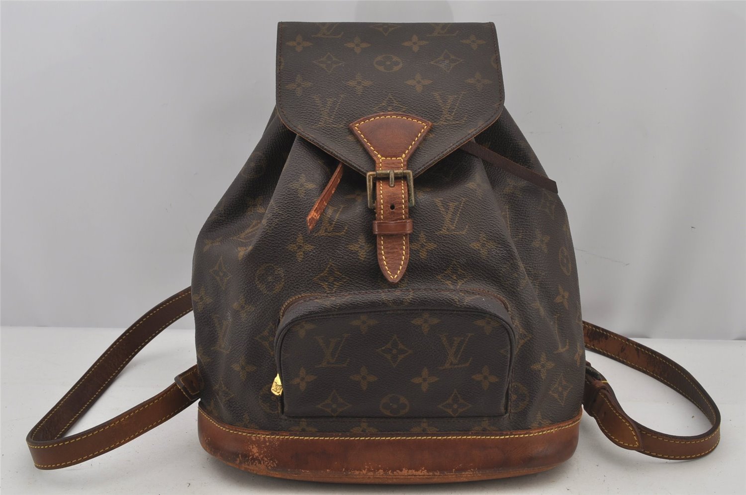 Authentic Louis Vuitton Monogram Montsouris MM Backpack M51136 LV 6497J