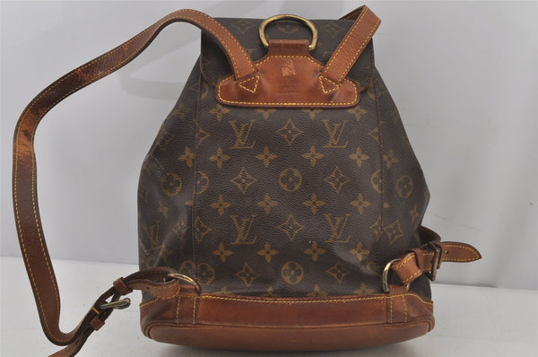 Authentic Louis Vuitton Monogram Montsouris MM Backpack M51136 LV 6497J