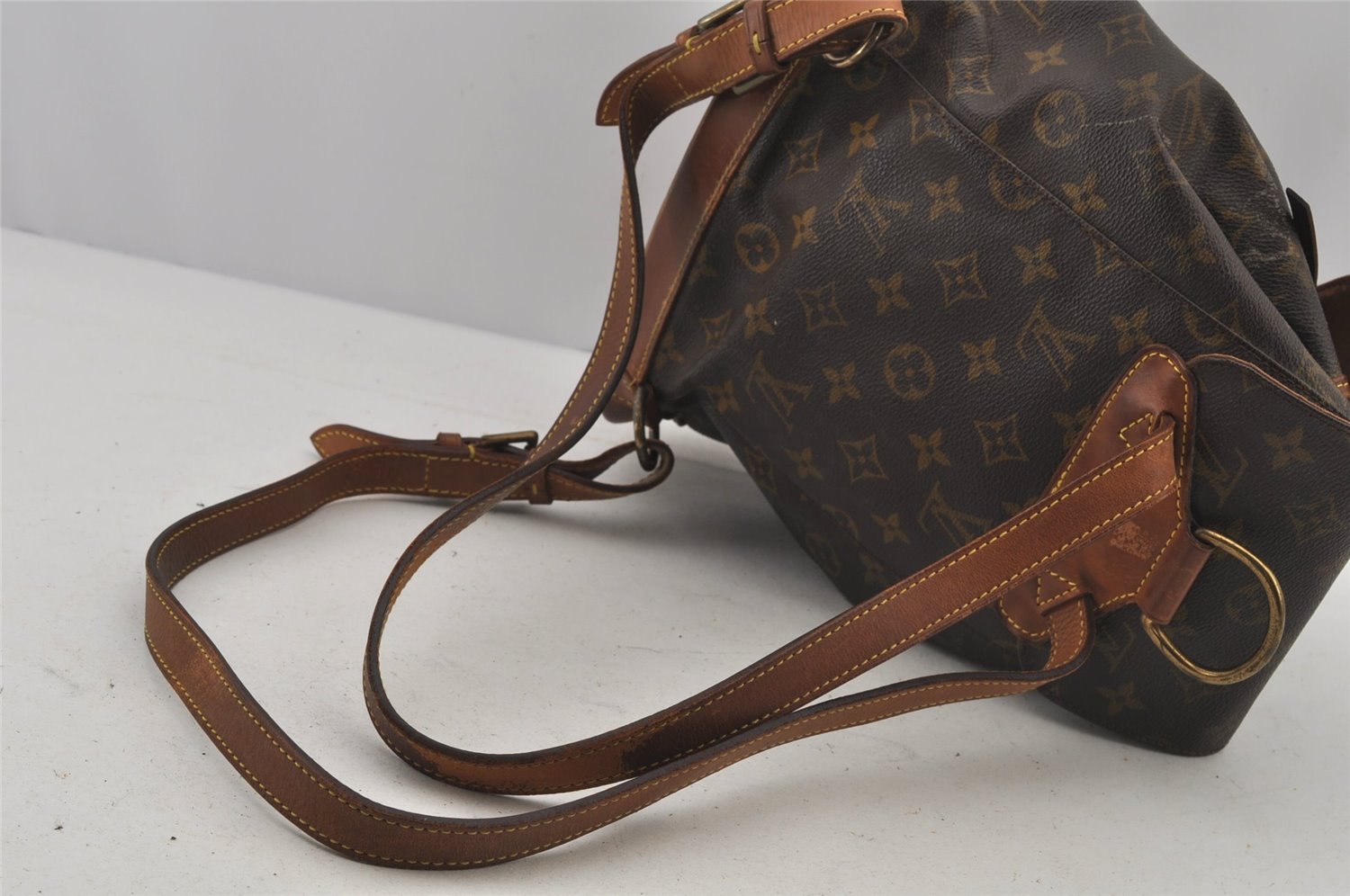 Authentic Louis Vuitton Monogram Montsouris MM Backpack M51136 LV 6497J
