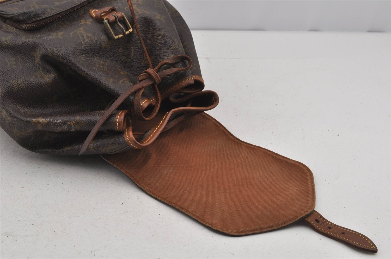 Authentic Louis Vuitton Monogram Montsouris MM Backpack M51136 LV 6497J