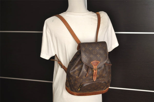 Authentic Louis Vuitton Monogram Montsouris MM Backpack M51136 LV 6497J