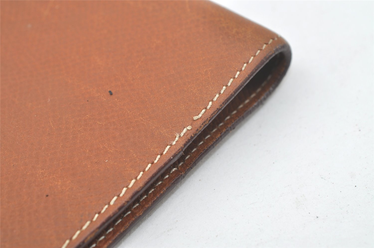 Authentic HERMES Agenda GM Notebook Cover Day Planner Leather Brown 6497K