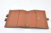 Authentic HERMES Agenda GM Notebook Cover Day Planner Leather Brown 6497K