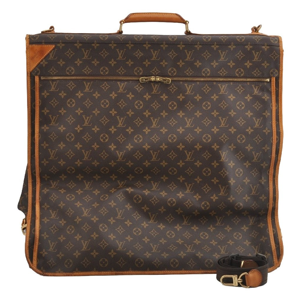 Auth Louis Vuitton Monogram Portable Cabine Garment Bag Hangers Travel LV 6498I