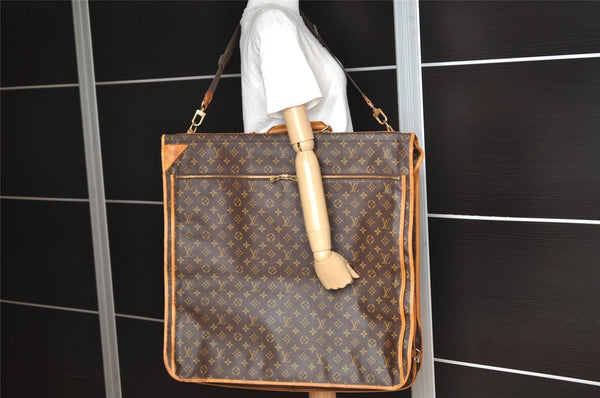 Auth Louis Vuitton Monogram Portable Cabine Garment Bag Hangers Travel LV 6498I